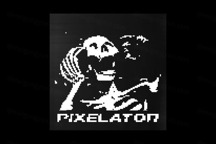 复古蒸汽波超酷游戏影像图片像素化效果一键生成PSD模板 AA