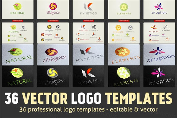 矢量Logo模板 36 Vector Logo Templates