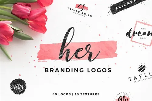 女性品牌Logo模板合集 Her Feminine Bran Logos