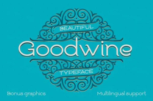 酒瓶设计字体 Goodwine type design stuff