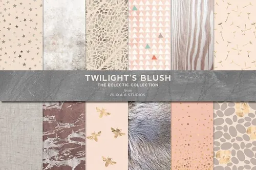 烫金背景纹理 Twilight’s Blush Golden