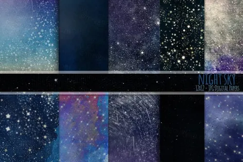 宇宙星空背景纹理 Starry Night Sky