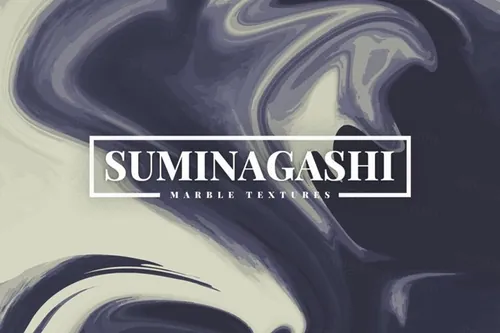 大理石材质背景纹理 Suminagashi Marble