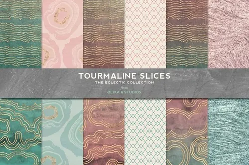 大理石波纹背景纹理 Tourmaline Sliced Go