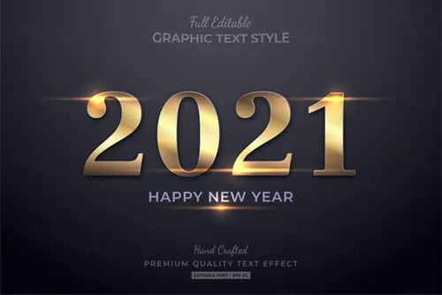 三维立体金属特效字体文本特效可编辑EPS矢量模板素材3d editable text style effect