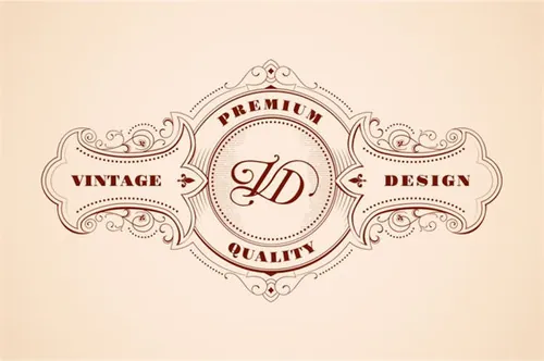 木刻样式的经典的logo设计模板 Vintage Logo Design