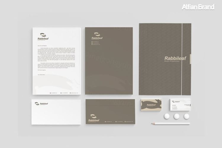 兔子标志和企业VI模板 Rabbit Logo And Corporate