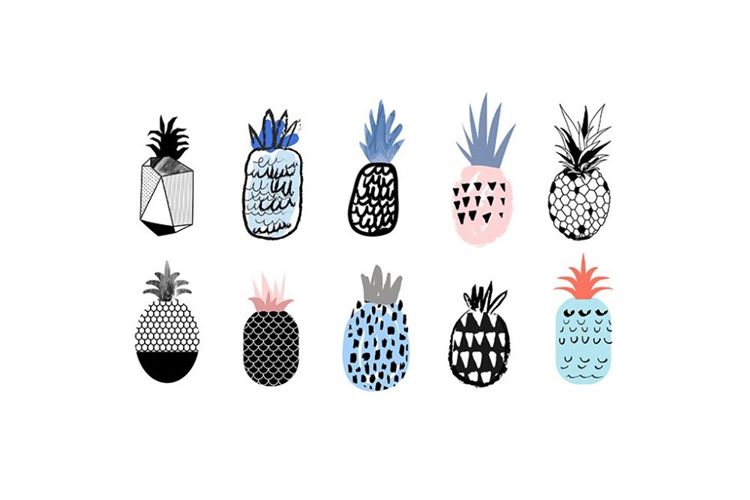 菠萝插画包 Pineapples Pack