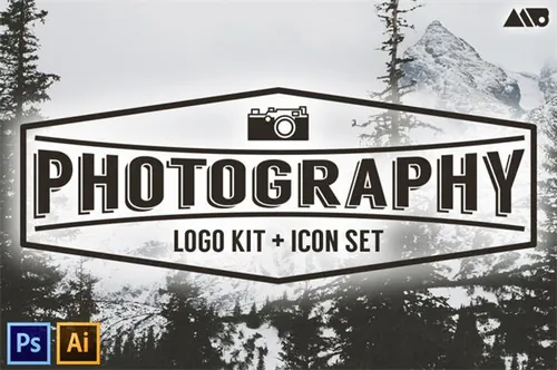 图片logo素材 Photography Logo Kit and Icon Set