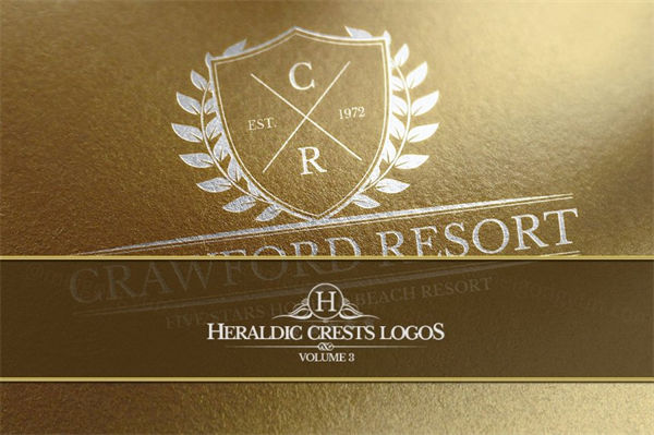 纹章的效果的logo Heraldic Crest Logos