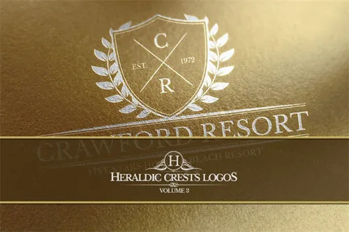 纹章的效果的logo Heraldic Crest Logos