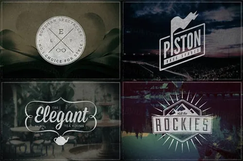 经典主题的logo模版 Vintage Logos  Volume