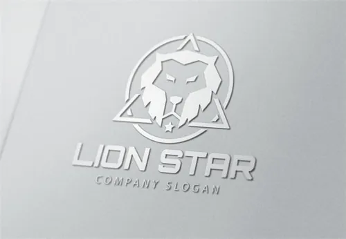 狮子创意logo图形模版 Lion Star Logo
