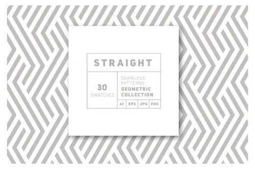几何无缝图案背景纹理 Straight Seamless