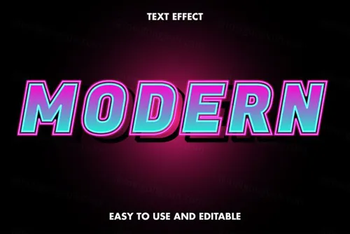 三维立体金属特效字体文本特效可编辑EPS矢量模板素材3d editable text style effect