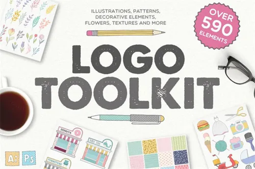 logo设计元素模版图形素材 Logo Toolkit