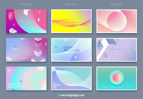 时尚抽象海报设计元素Fashion Abstract Poster