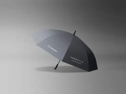 品牌定制雨伞太阳伞外观设计样机模板  Simple Umbrella Mockup 样机模