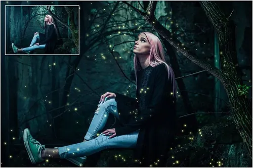 5K超高清火花/萤火虫/魔法/童话般叠加特效素材 5K Fi