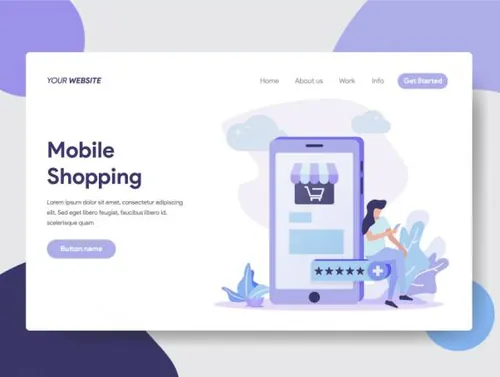 社交媒体和商业插图Social Media and Commerce