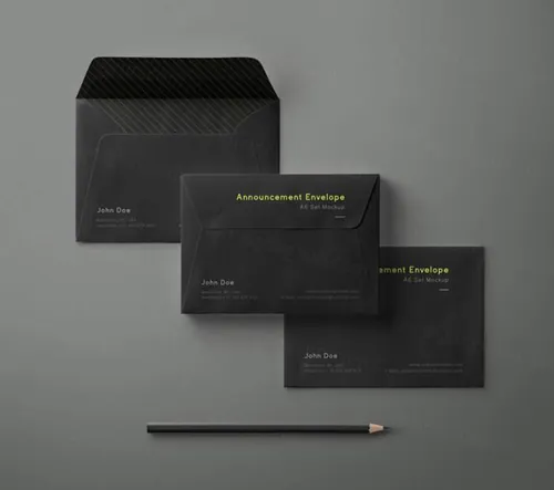 现代psd信封样机 Psd Envelope Mockup Set A6