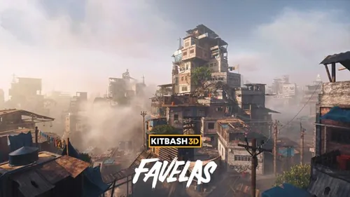 末日战争游戏系列中东平民窟废弃城市街道建筑3D模型素材 Ki