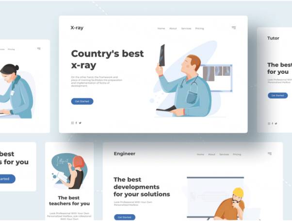 专业插图集Illustrations set - Profession