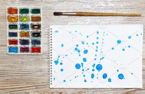抽象泼墨背景纹理 10 JPG Abstract blue ink splash