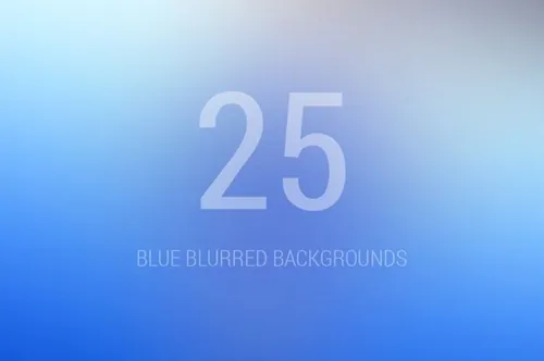 蓝色模糊背景模板 Blue Blurred Background