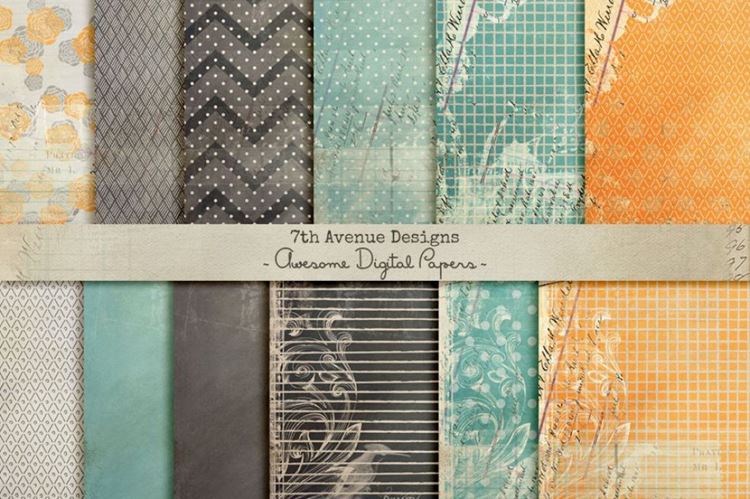 怀旧材质背景纹理 Awesome Digital Papers