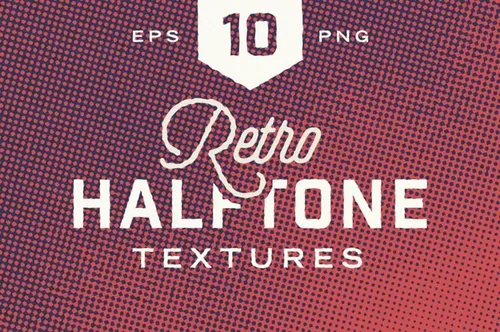 复古的半色调纹理 Retro Halftone Textur