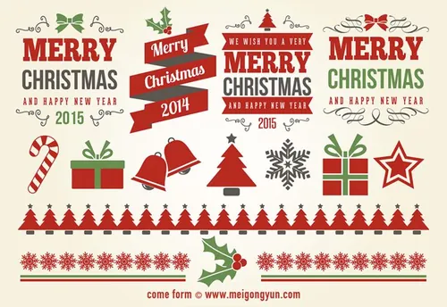 圣诞设计矢量元素 Christmas Design Elements