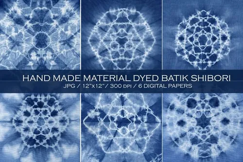 蜡染抽象背景纹理 Material dyed batik.