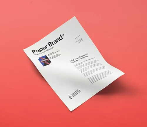 精巧实用的A4纸样机  Psd Paper Mock-Up Vol11