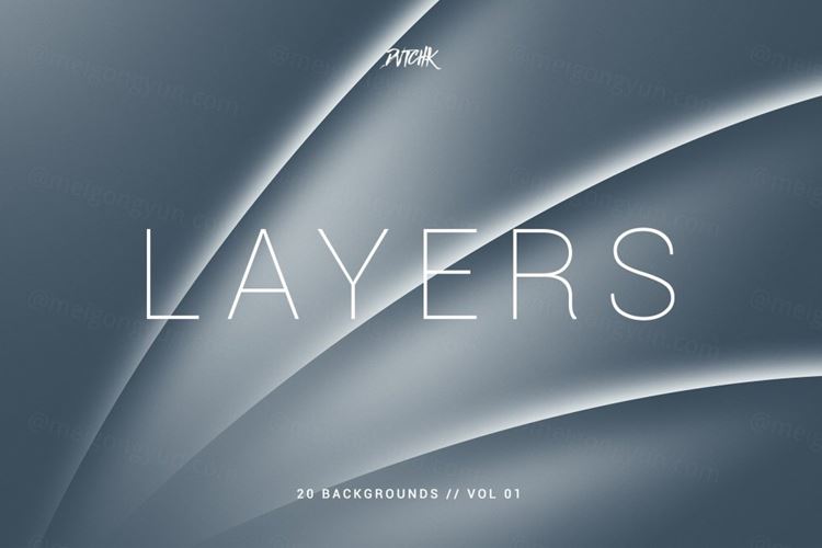 几何背景纹理 Layers  Wavy Curves Bgs