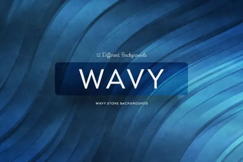 不同颜色波纹波浪肌理素材Wavy Stone