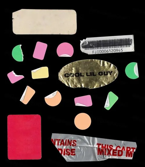 超酷金色反光贴纸标签PNG免扣素材 CLCKWRK MEDIA - STICKER PACK