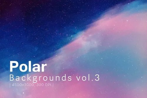 时尚高端绚丽震撼北极极地极光polar backgrounds