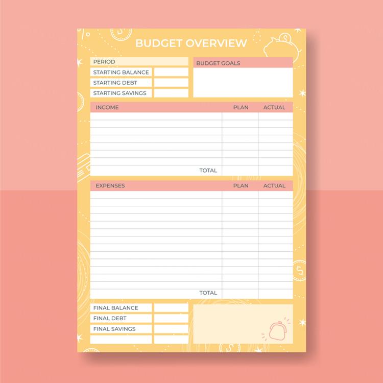 漂亮的粉色旅行假期规划日程表开学课程表学习复习计划表EPS矢