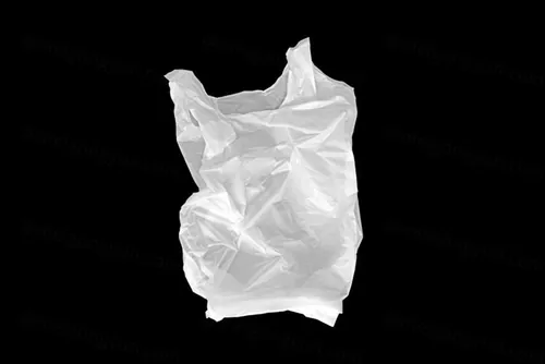 废弃的一次性塑料袋包装设计样机模板免费下载 Plastic Bag Mockup