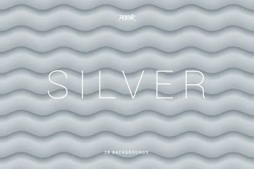 银色柔和抽象波纹背景Silver Soft Abstract