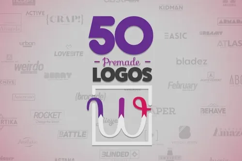 50以“W”为造型的logo模版 50 Letter Logos Bundle