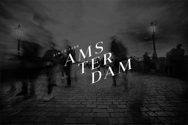 阿姆斯特丹极简主义标志包 Amsterdam Minimalist Logo
