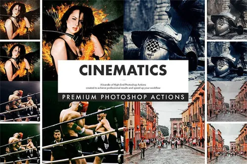 专业的好莱坞电影级调色PS动作 CINEMATICS - Photos