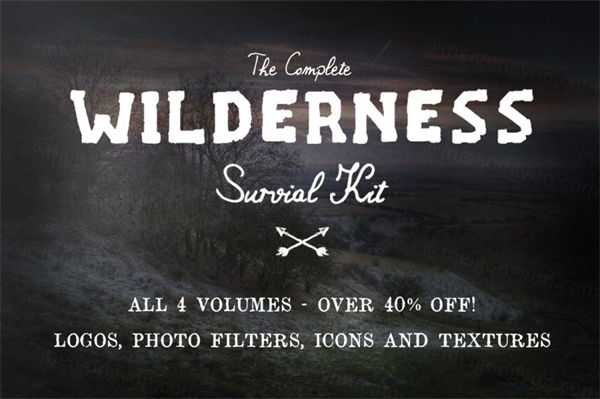 野外生存主题设计元素 The Complete Wilderness