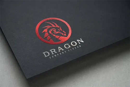 霸气的龙LOGO图形模板 Dragon