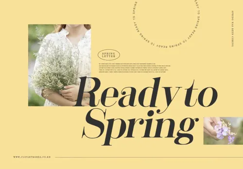 春季浪漫的粉色欧美英文版式购物促销高端女装海报PSD模板