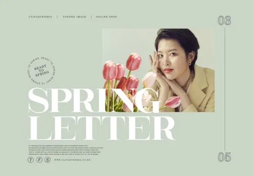 春季浪漫的粉色欧美英文版式购物促销高端女装海报PSD模板