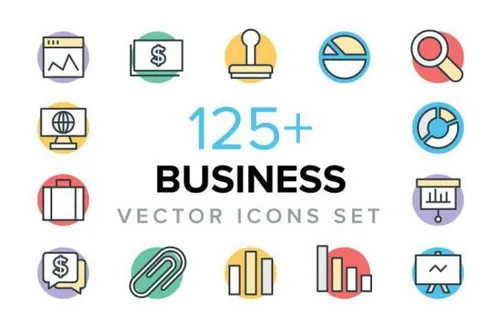 商业矢量图标下载 125  Business Vector Icons