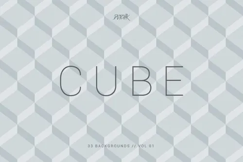 无缝集合方框背景纹理 Cube Seamless Geome